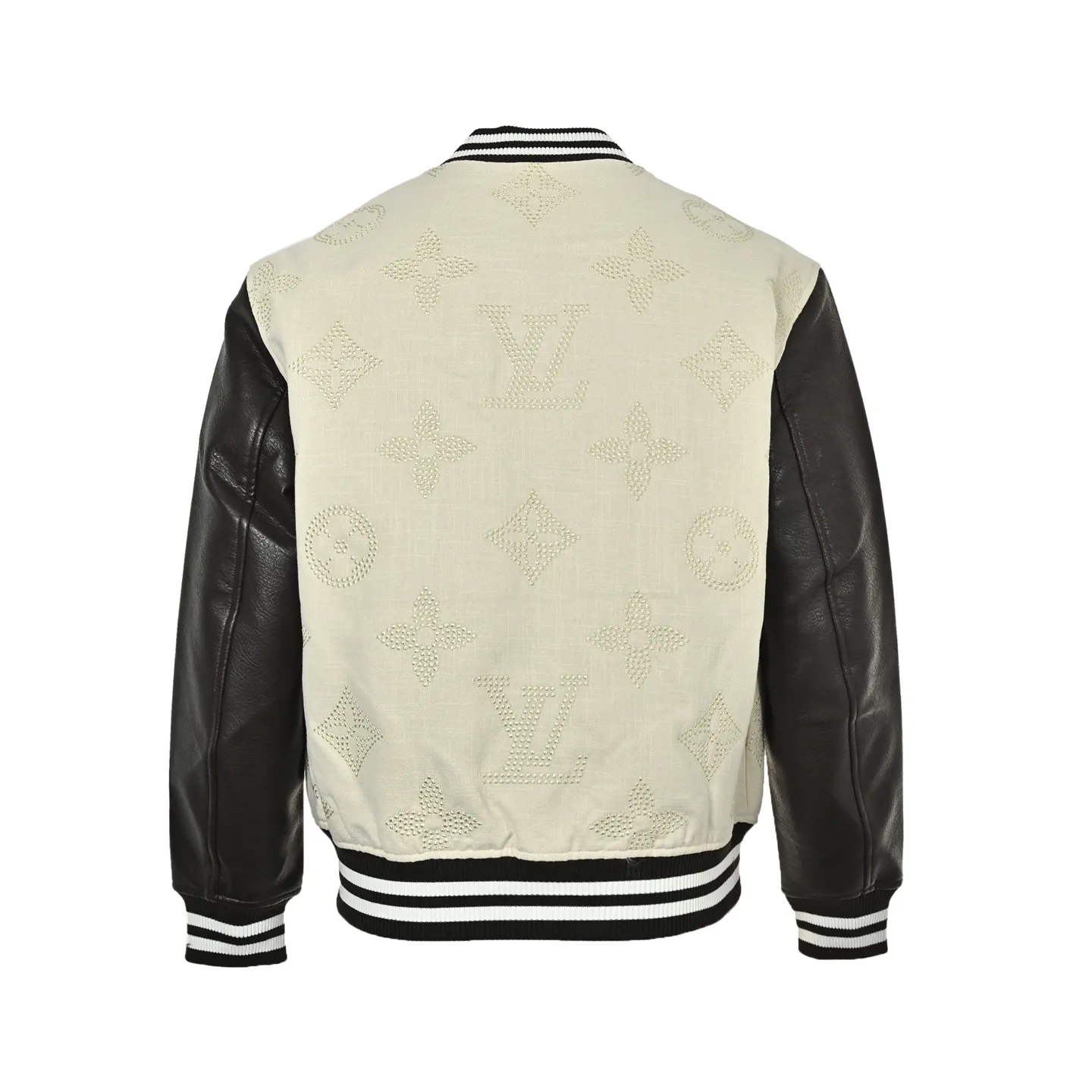 Louis Vuitton/Louis Vuitton old flower embroidered baseball jacket